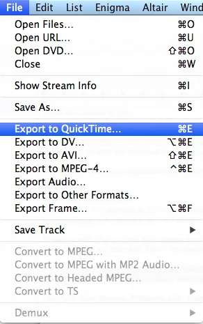 Export as Quicktime.jpeg