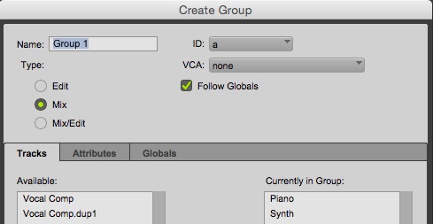 Getting To Grips With Pro Tools Part 13 Mix Groups Pro Tools The Leading Website For Pro Tools Users Getting To Grips With Pro Tools Part 13 Mix Groups Pro Tools The Leading Website For Pro Tools Users