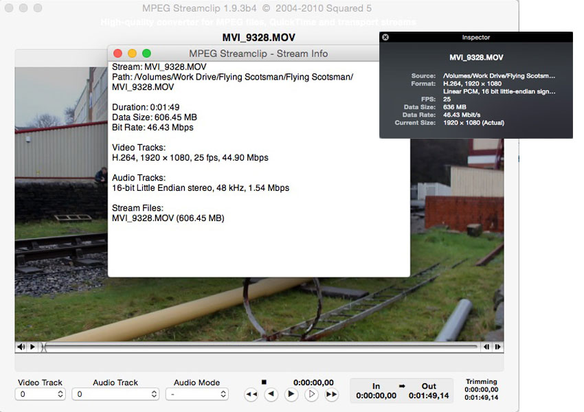 Movie Inspector in QuickTime Player and MPEG Streamclip