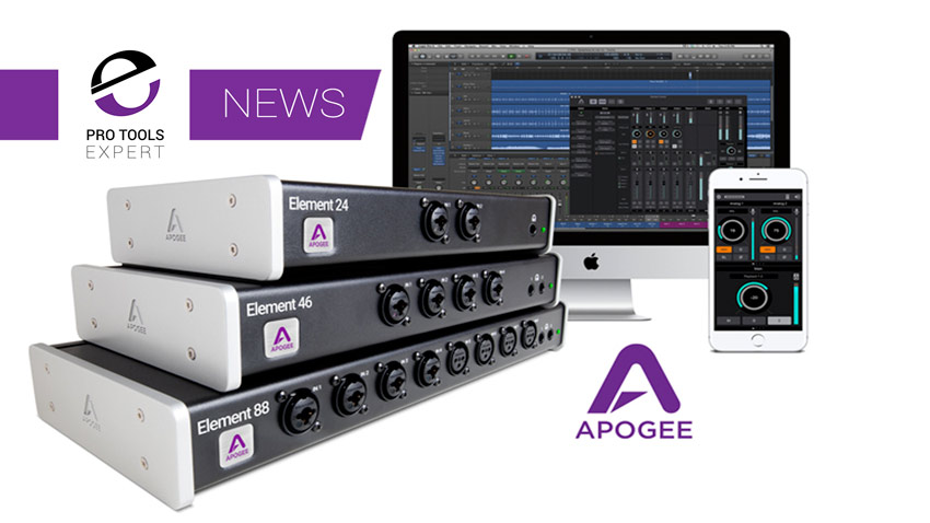 Apogee Announce Element Series Thunderbolt Equipped Interfaces