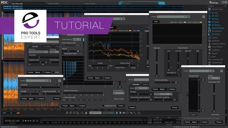 Pro Tools Expert Tutorials - iZotope RX Handbook