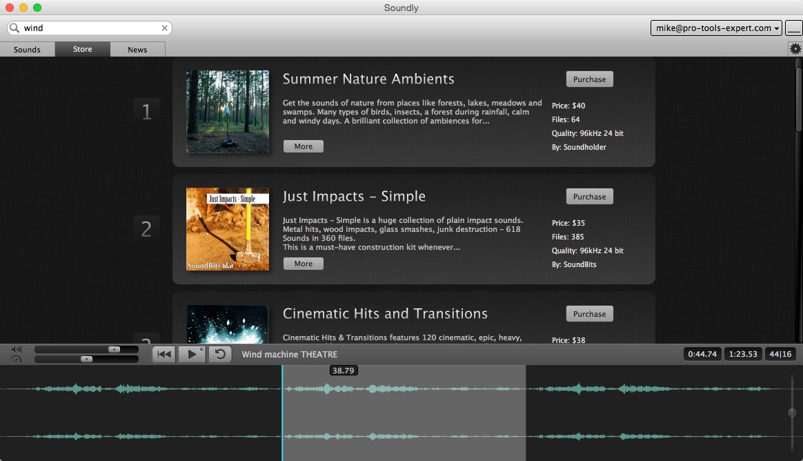 SoundBits Libraries In Soundly