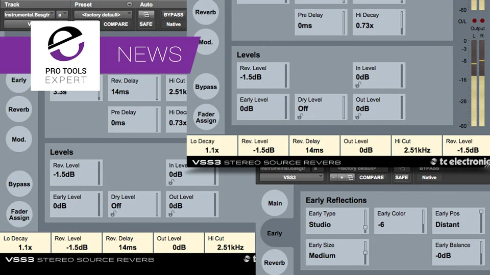 TC Electronic Release VSS3 AAX Native Reverb Plugin For Pro Tools