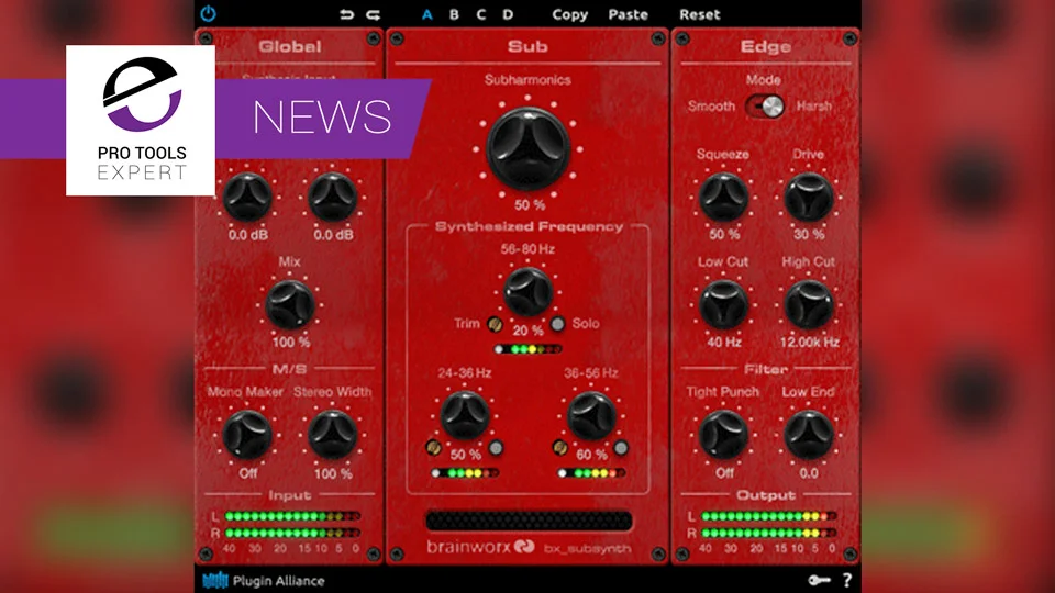 Plugin Alliance Announce Brainworx bx_subsynth Plugin