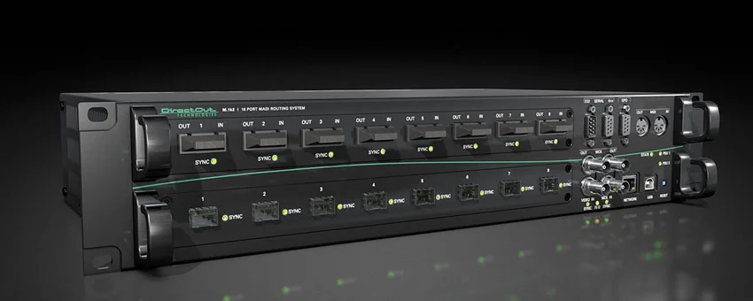 DirectOut Shows Simple Routing Control for M.1k2 MADI Router