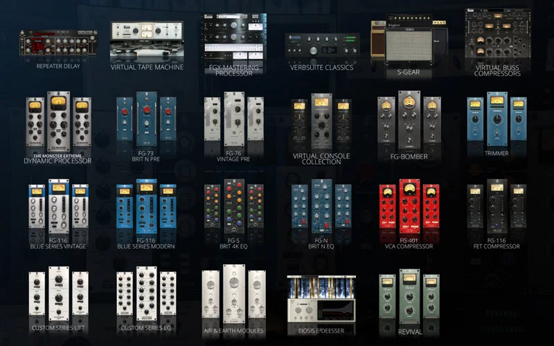 The full range of plug-ins in the Slate Digital Everything Bundle.