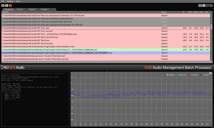 Nugen Audio Audio Management Batch Processor