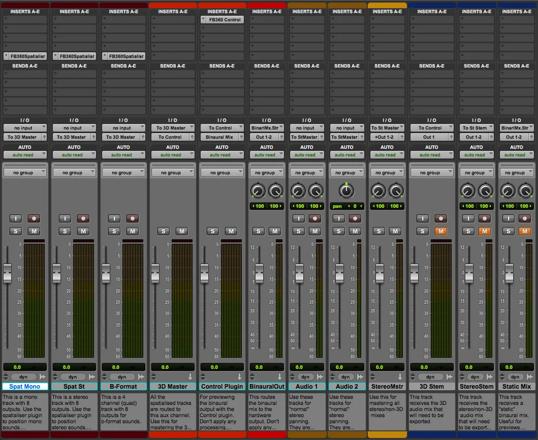 Pro Tools Facebook 360 Template Session