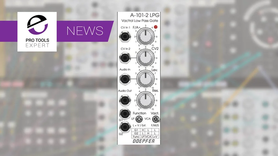 Softube Releases Doepfer A-101-2 Vactrol LPG Gate Module For Softube Modular