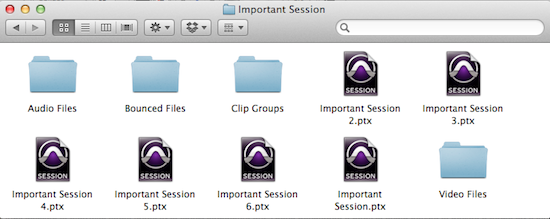 Name everything in Pro Tools
