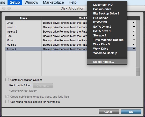 Check Disk Allocation in Pro Tools