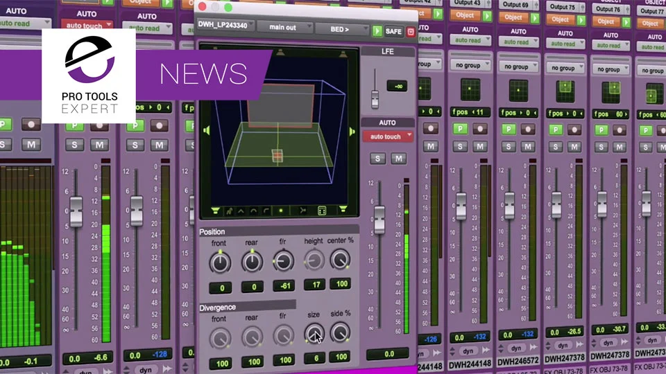 Updates On Plug-ins for Use With New Immersive Track Formats In Pro Tools 12.8HD