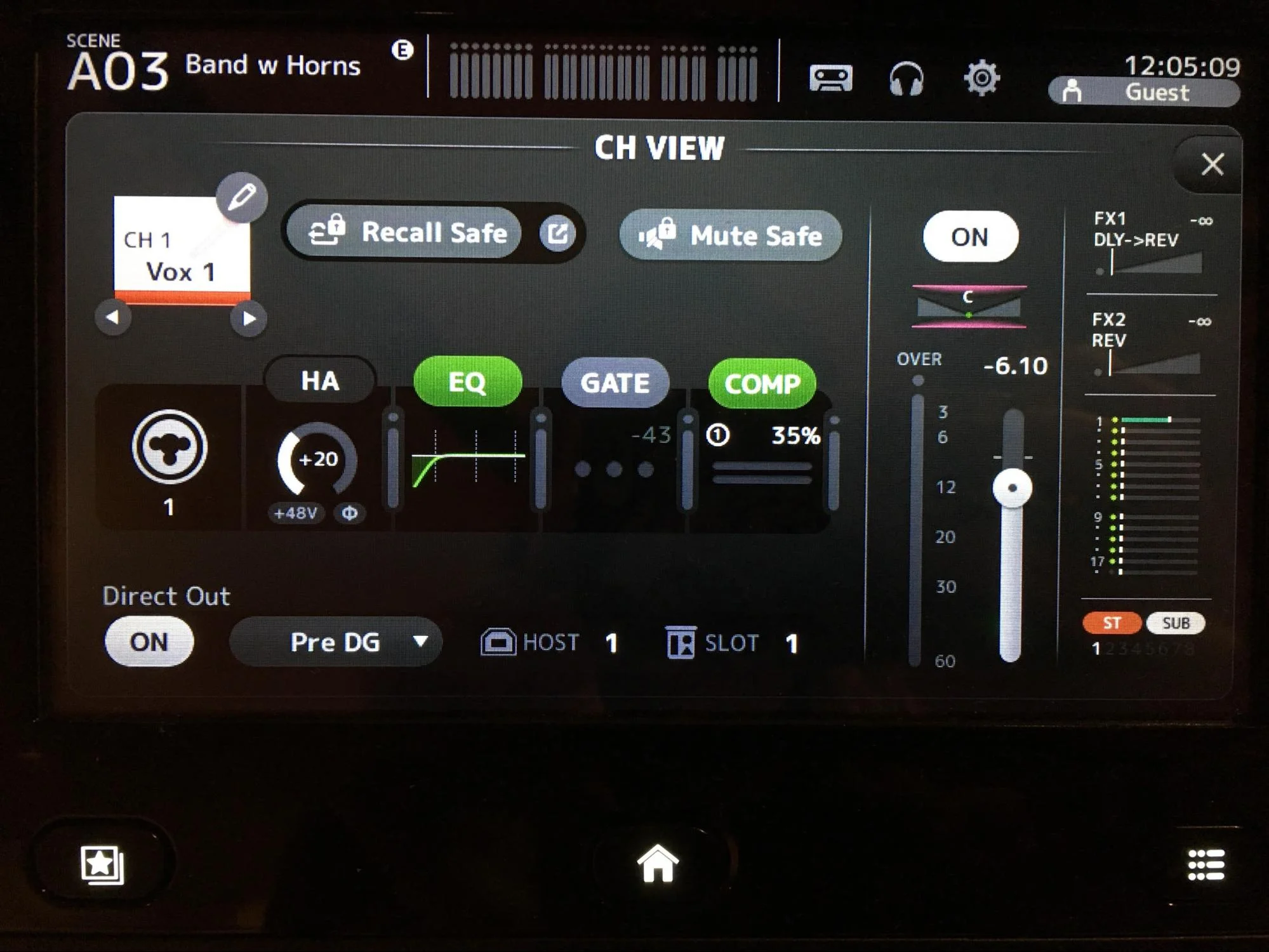 Review Yamaha TF1 Digital Mixer channel view mixing.jpg