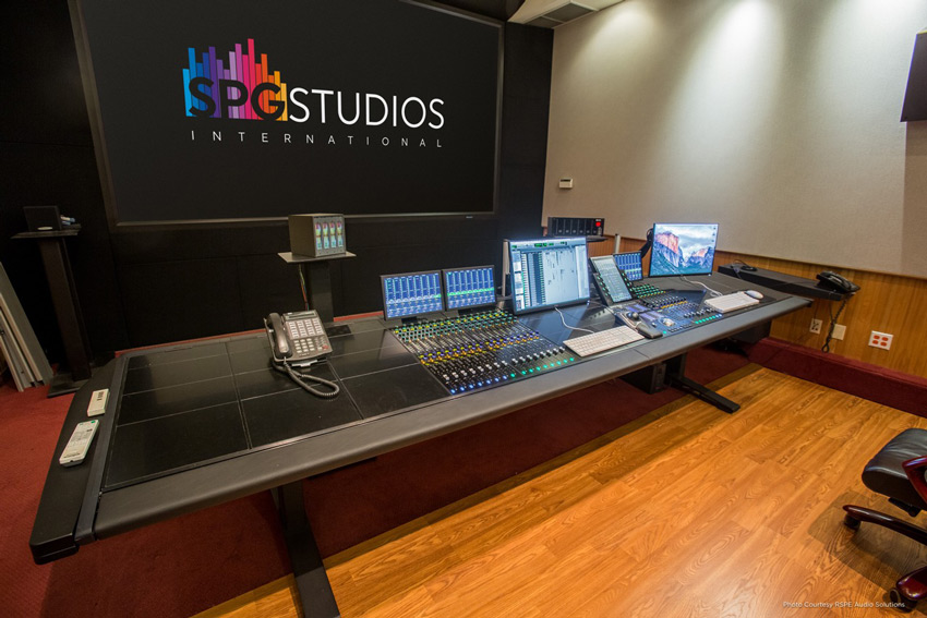 SPG Studios Stage 5 with Avid S6 control surface