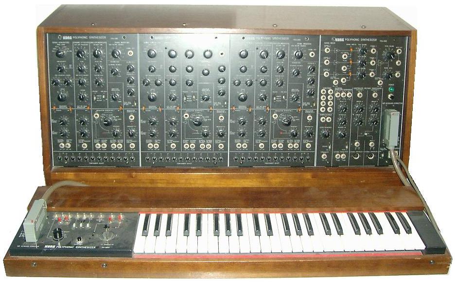 Korg PS-3300 image via "Mojosynth" at Wikipedia; Creative Commons license applies.