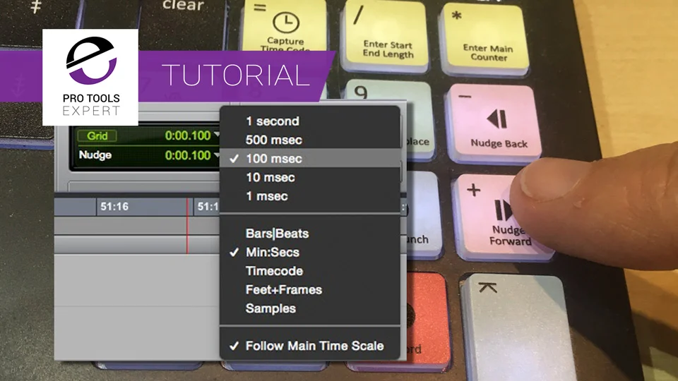 Pro Tools Basics - Nudge