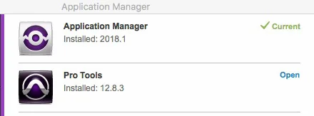 Avid Application Manager 2018.1