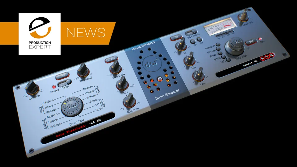 Audified Partner With DW Drums To Release DW Drum Enhancer Plug-in