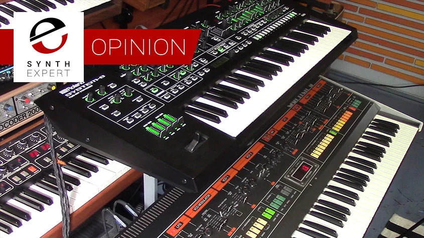 Something old, something new: Roland System-8 over Jupiter-8. Guess which one you should want to take to the gig?