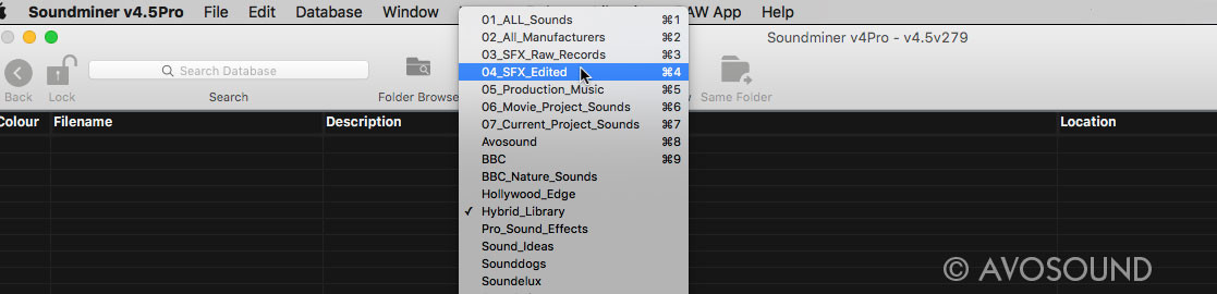 A clear database structure helps keep your archive tidy and effective. Tip: the ⌘1 - ⌘9 shortcut buttons allow you to switch between the first 9 databases on the list.