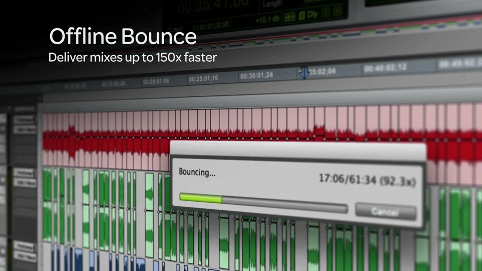 Pro Tools 11 Offline Bounce Window