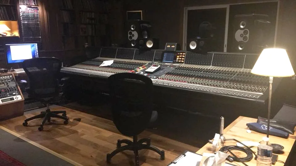 The Neve 88 console at Studios La Fabrique