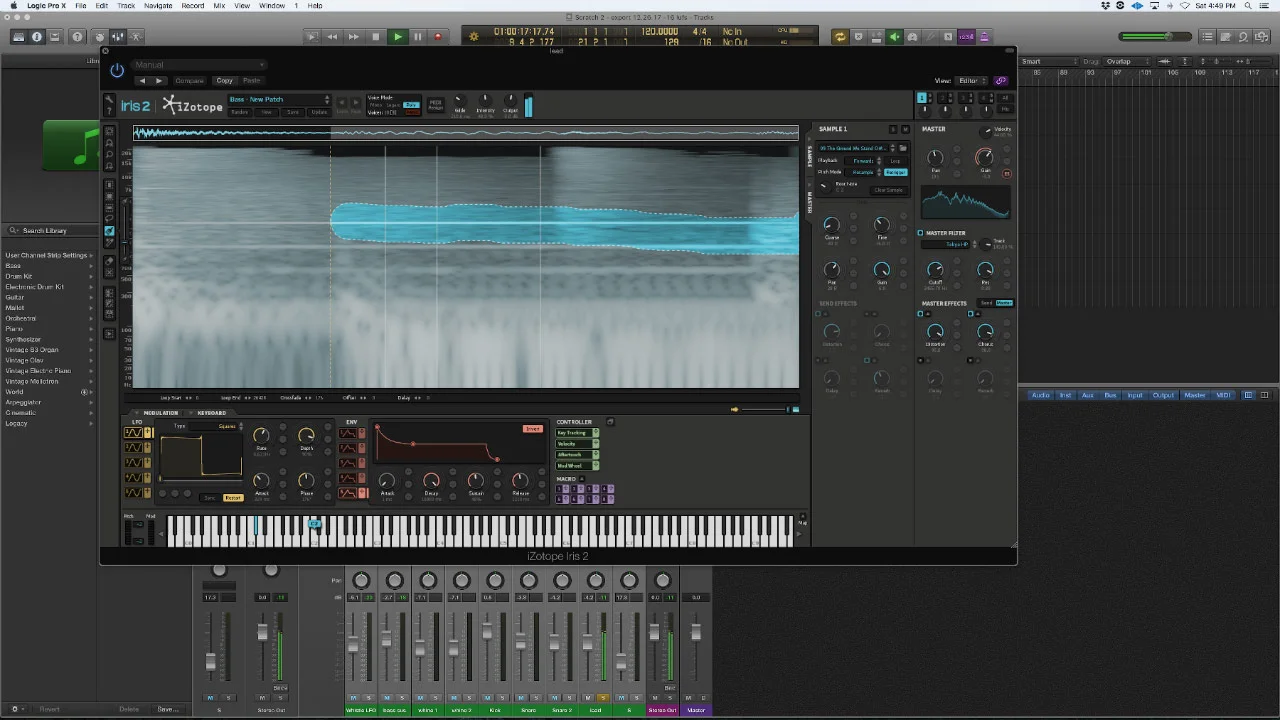 iZotope IRIS Example - Lead Synth - Click to see a larger version
