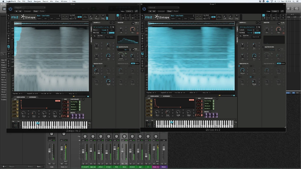 iZotope IRIS Example - Snare - Click to see a larger version