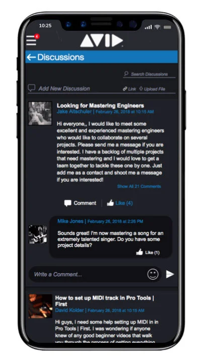 Avid Connect app Discussions