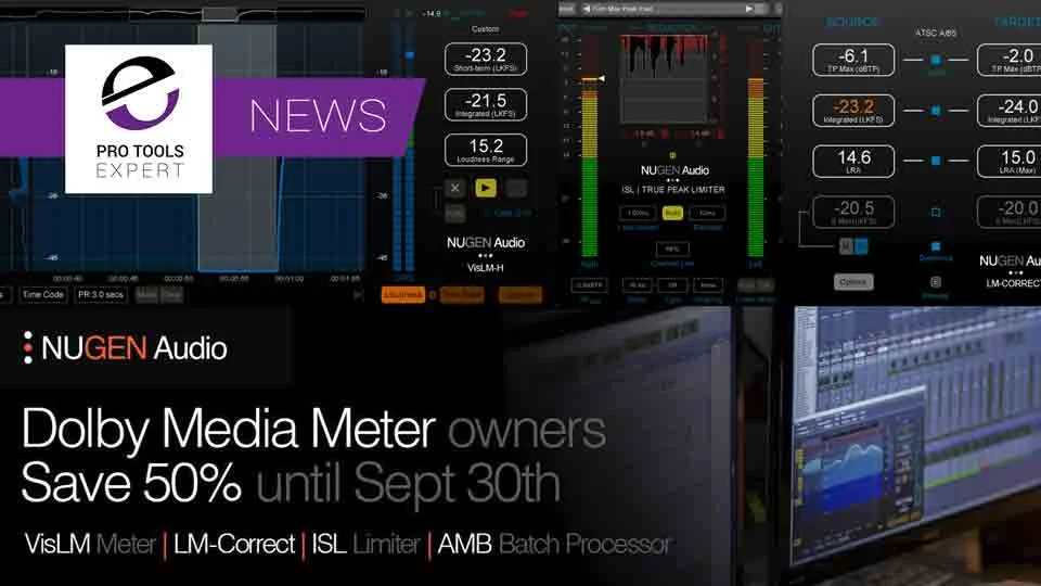 Dolby Media Meter To Be Discontinued - Nugen Audio Offer 50% Discount To DMM Owners