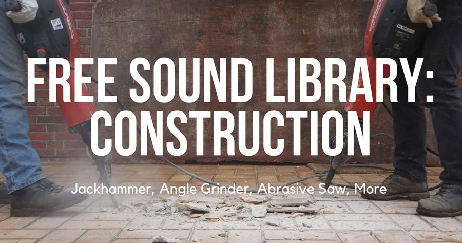 Airborne Sound Release New Free Sound FX Library - Construction