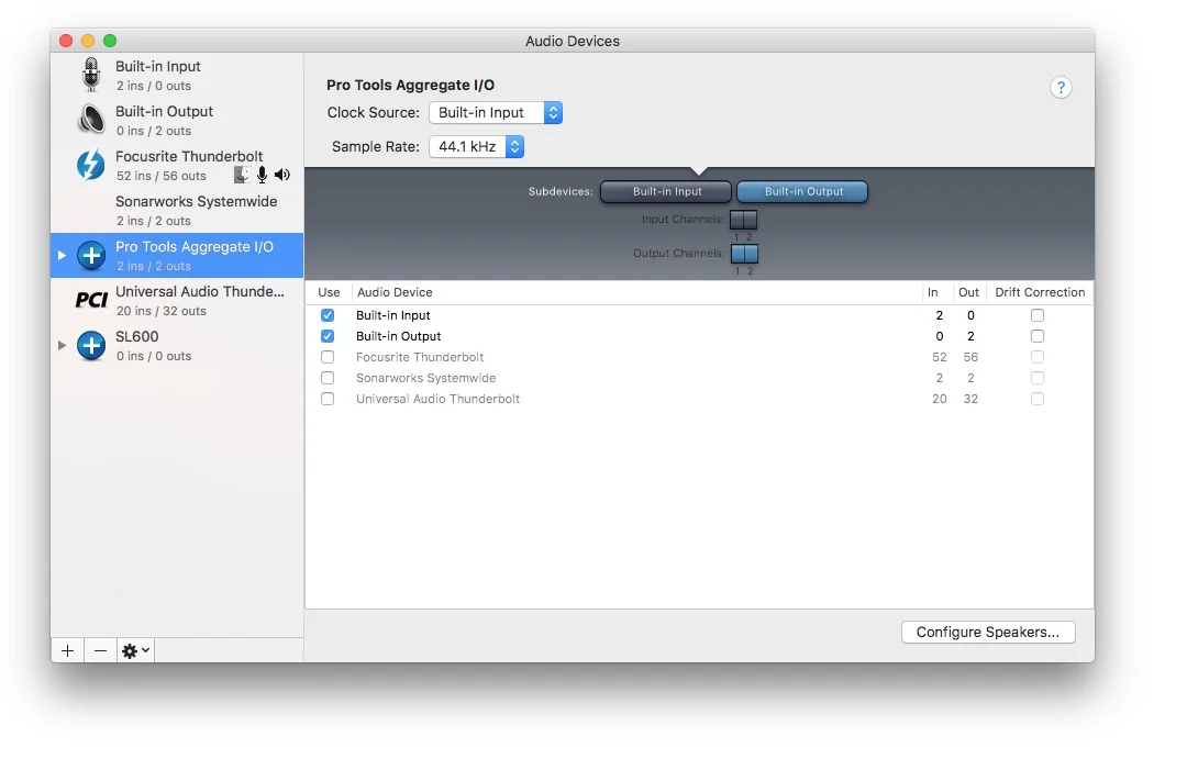 Audio MIDI Setup