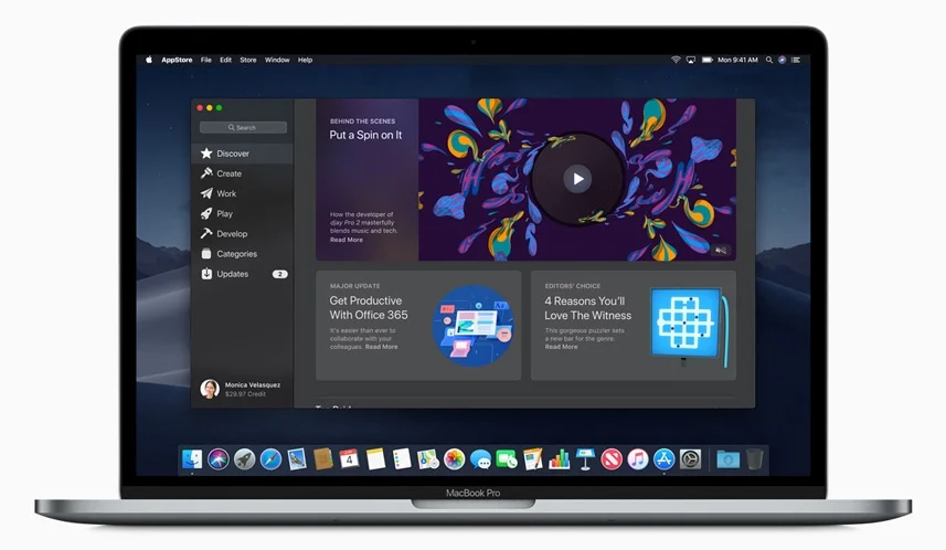Apple macOS Mojave App Store