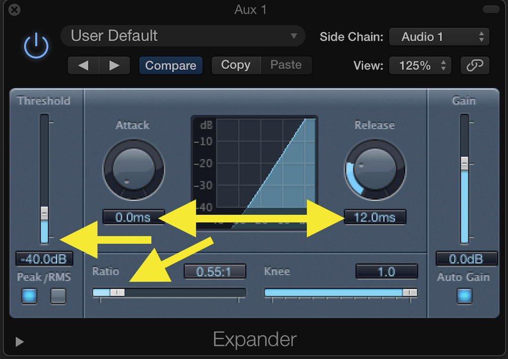 Logic Pro Expansion 04 Expander Settings