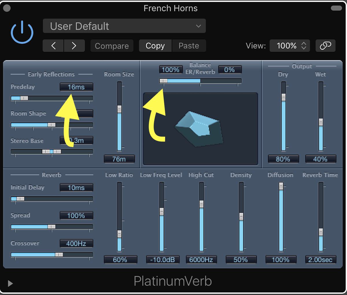 Tutorial – Tips for Using Logic Pro X’s Orchestral Sounds 09 ER and Predelay