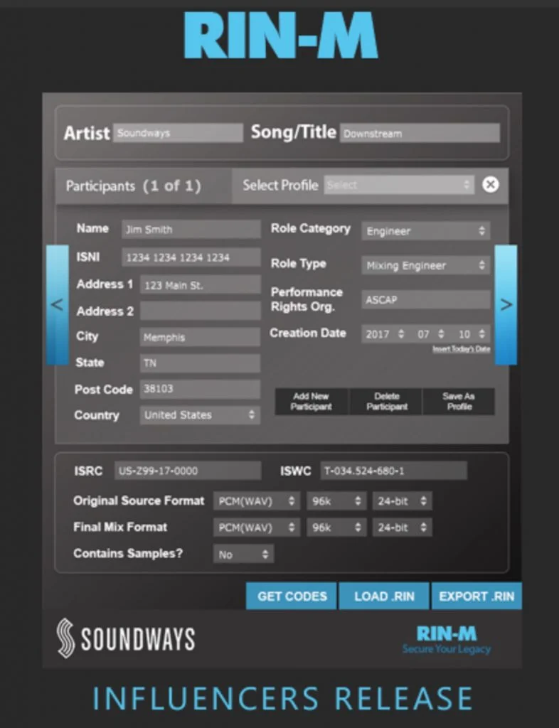 a screenshot of the rin-m plugin by Soundaways