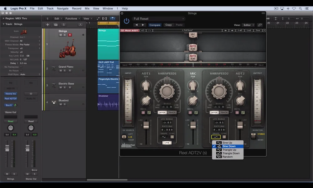 Waves Video Tutorial How To Setup Flanging With Reel ADT2V Logic Pro