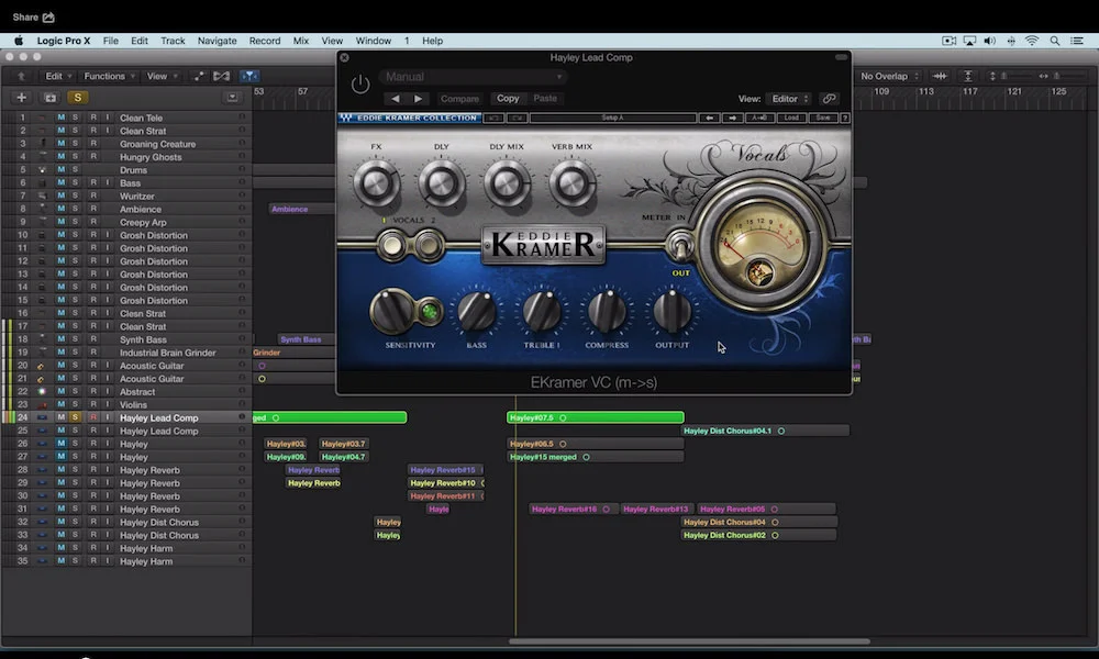 Video Using the Waves Eddie Kramer Vocal Channel Logic Pro
