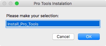 PTInstall_Ver - Select What to do