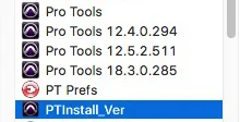 PTInstall_Ver App - Application Folder Before