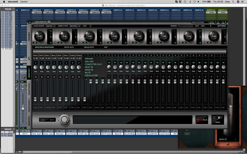 Antelope Audio Discrete 8 Control Panel