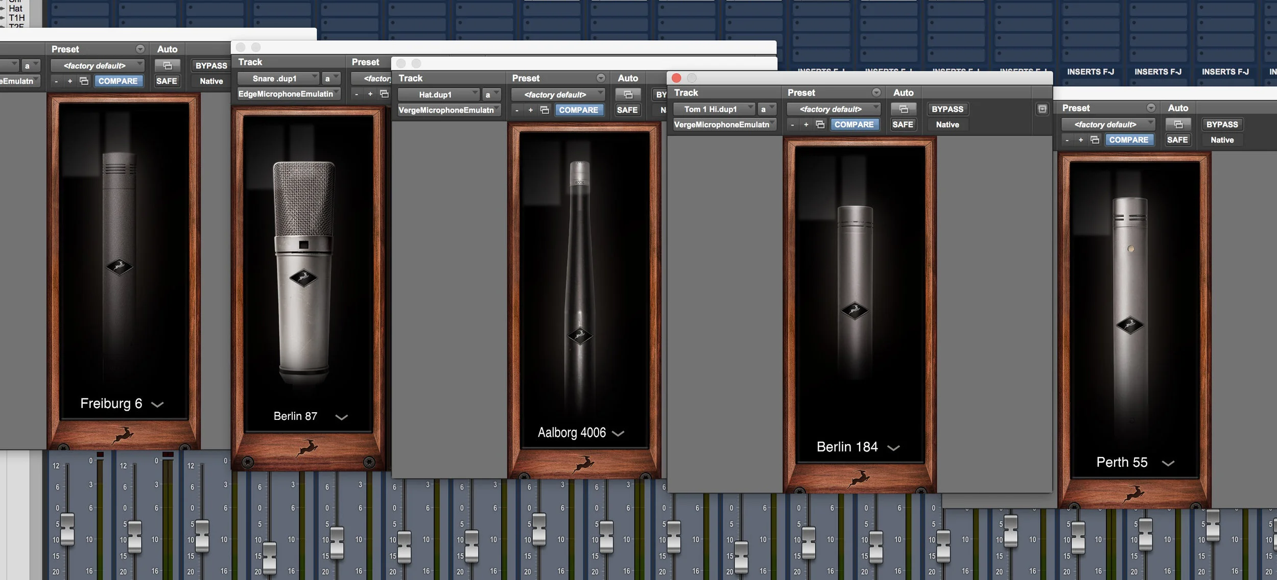 Selection Of Antelope Audio Mic Models For Edge And Verge Microphones