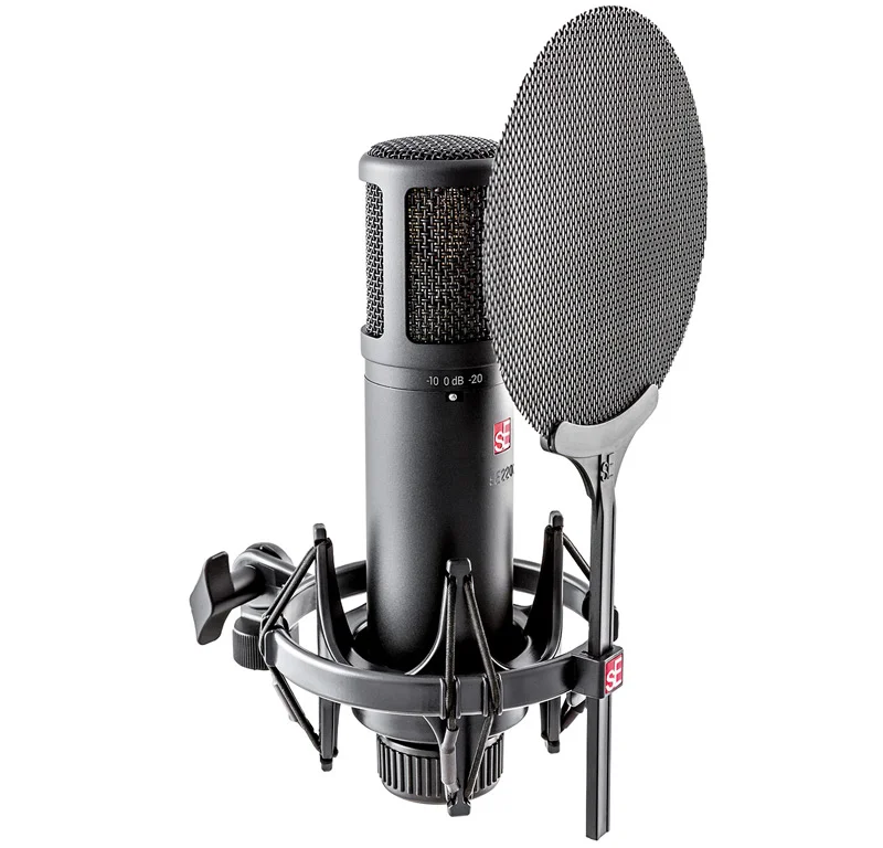SE 2200a II With Shock Mount and Pop Grill