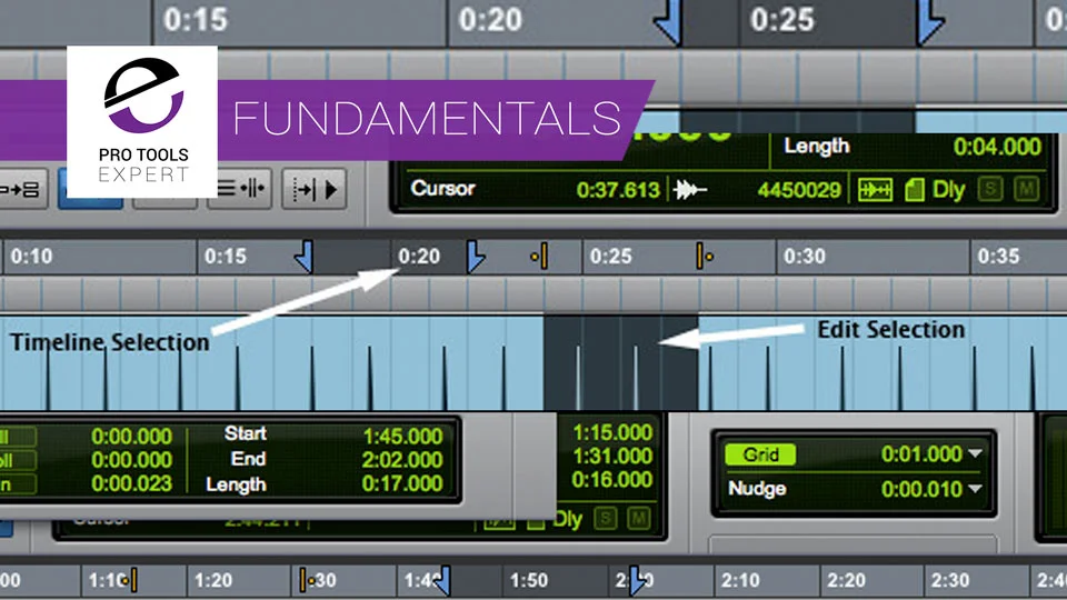 Pro Tools Fundamentals Timeline And Edit Selections And Insertion