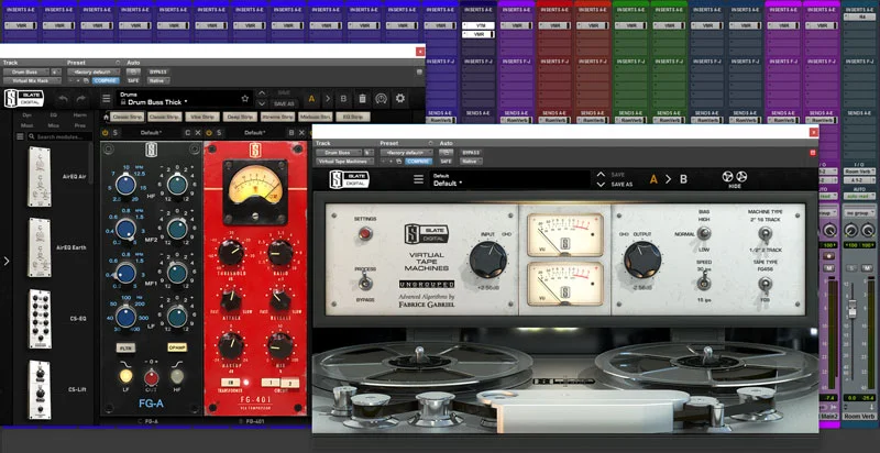 This is the VMR Configuration For The Drum Bus Channel Featuring the new FG-A EQ