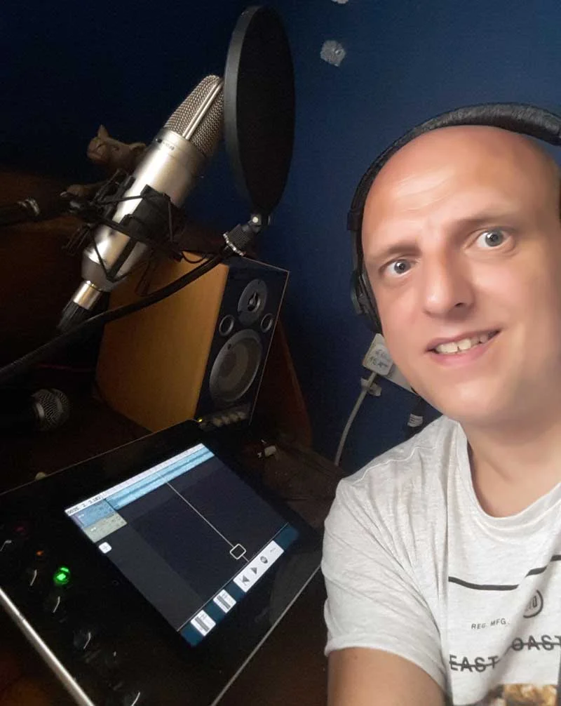 Matt Wisbey In His Home Studio