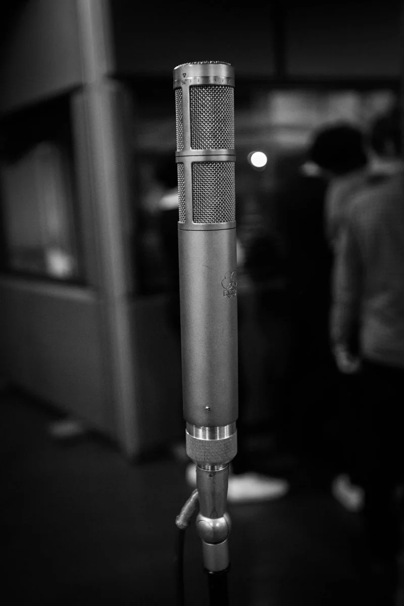 AKG C24 Stereo Mic used to capture the room tone from the drums.