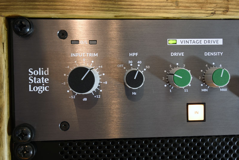 Input section and Vintage Drive section of the SSL Fusion