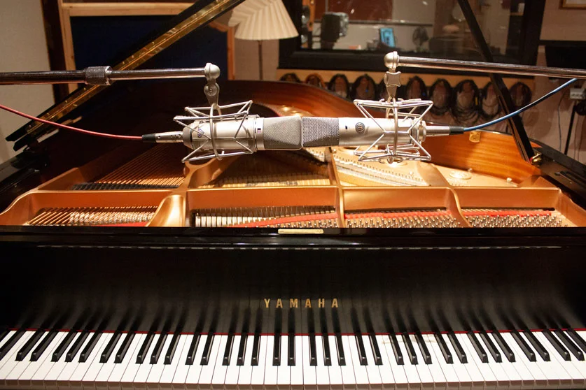 Neumann U87 Ai on the left and Warm Audio WA-87 on the right