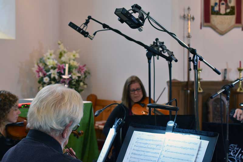 Sontronics Sigma II used to record Violin I and II